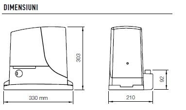 Kit complet automatizare poarta culisanta NICE RBS600HSBDKCE, 600kg, 24 Vcc - imagine 3